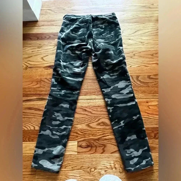 Anthropologie Pilcro and Letterpress high rise skinny, camo corduroy pants sz 27 - Picture 10 of 11
